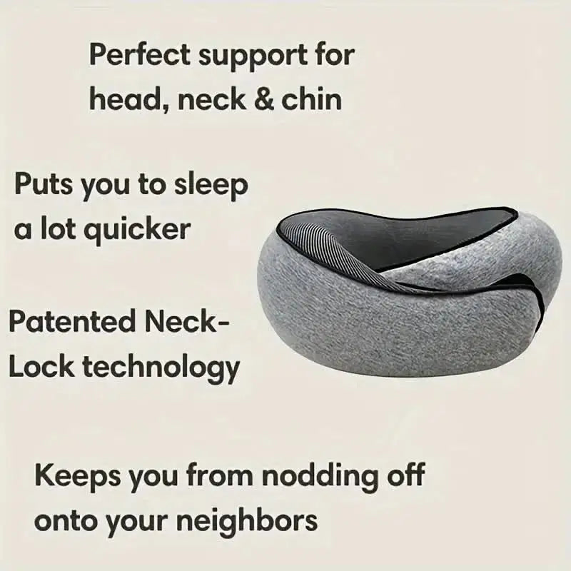 Memory Foam Travel Neck Pillow